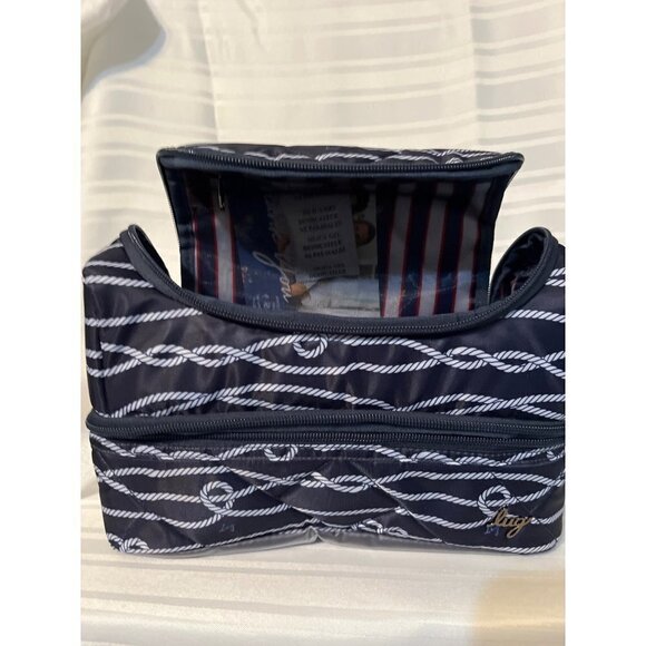 LUG NWT Stowaway Cosmetic Case Nautical Navy - Picture 5 of 8